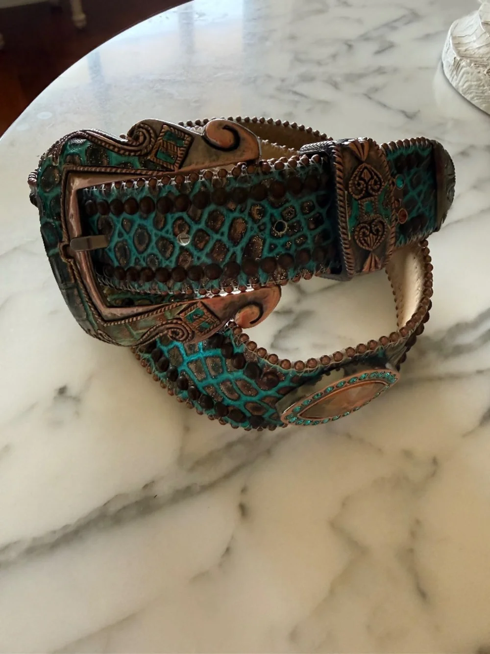 BB Simon crystal belt